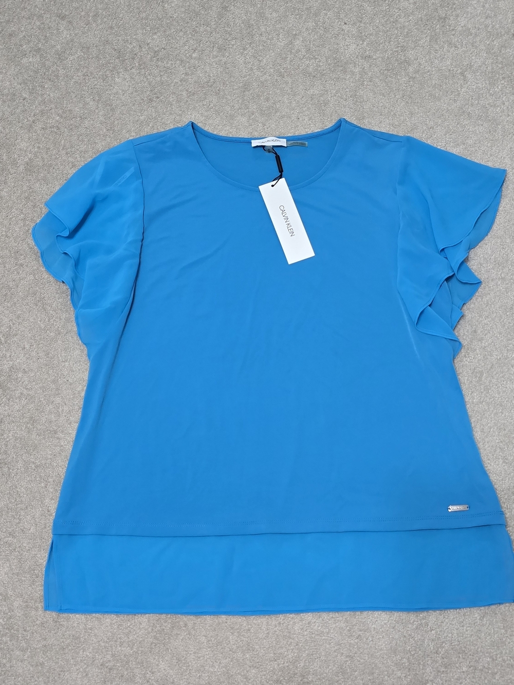 NWT Calvin Klein Blue Top -Size  Medium